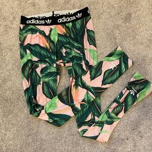 Tropical Adidas Leggings